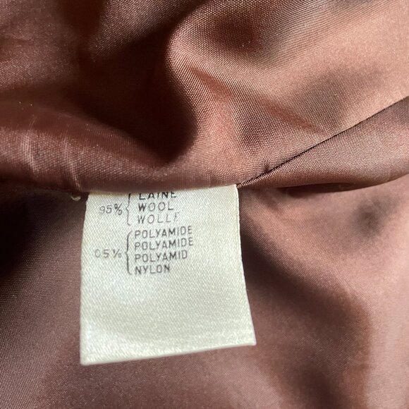 Rodier Paris Preloved Purple and Yellow Wool Coat, FR 40 - Picture 7 of 7